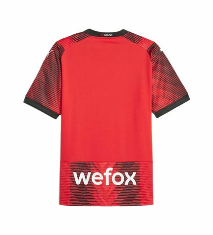 Puma Milan Repl heren sport T-shirt met korte mouwen, ideaal voor voetbal en outdoor activiteiten, zwart met Puma logo.