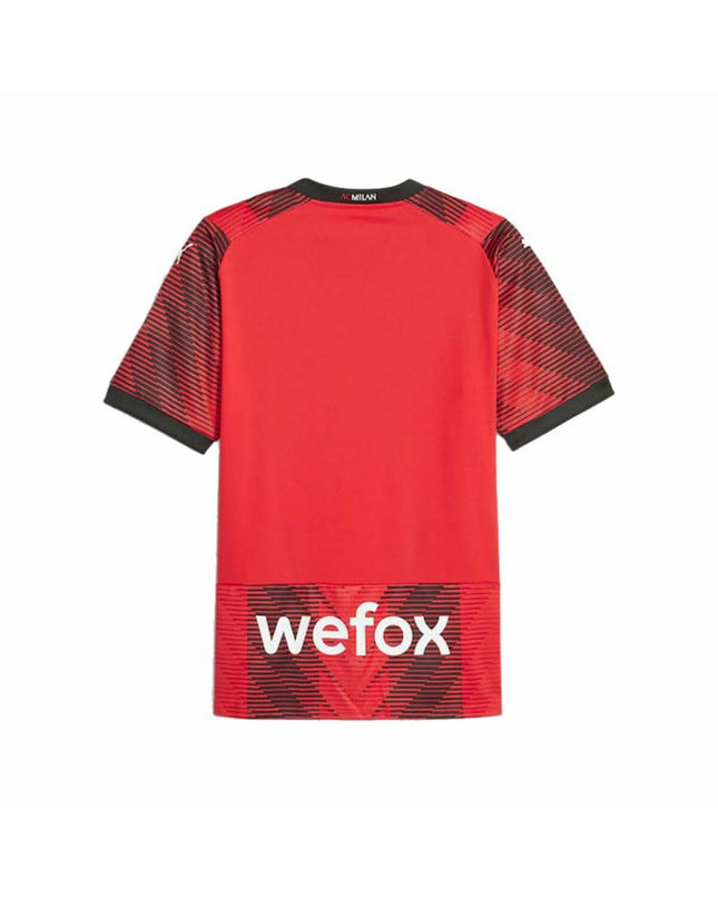 Puma Milan Repl heren sport T-shirt met korte mouwen, ideaal voor voetbal en outdoor activiteiten, zwart met Puma logo.