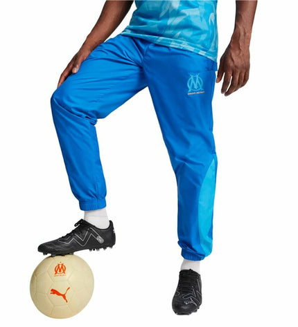 Puma men's football training pants for adults, sport and outdoor, black with Puma logo, designed for soccer training.