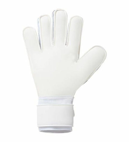Black Uhlsport Soft Advanced goalkeeper gloves for adults, designed for football and outdoor sports.
