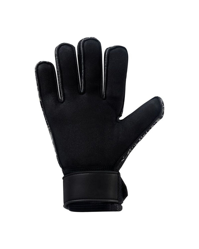 Orange Uhlsport FM Starter Resist+ goalkeeper gloves for adults, designed for football and outdoor sports.