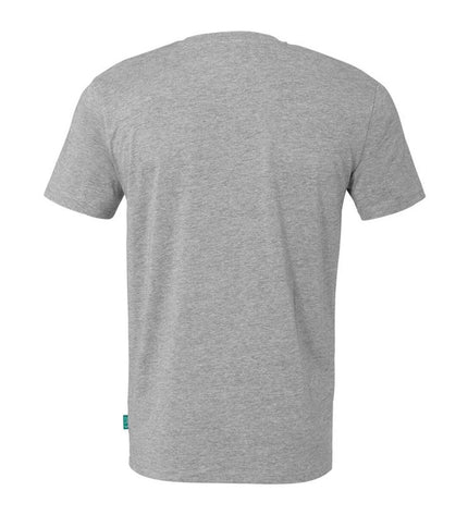 Uhlsport Essential Promo men's short-sleeve football T-shirt, sport and outdoor, black with logo, designed for soccer players.