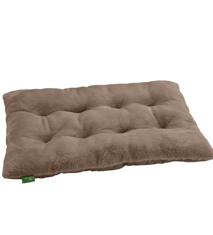 Hunter Rockford dog bed in brown, 120x80 cm, featuring a plush surface and sturdy frame for comfortable pet lounging.