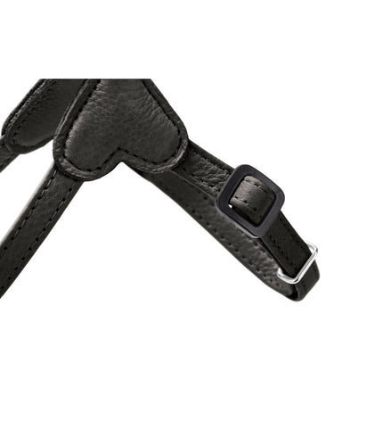 Black Hunter SOHO MINI dog harness with adjustable straps and metal buckle, designed for small dogs.