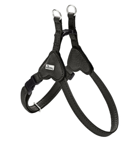 Black Hunter SOHO MINI dog harness in XS/S size with adjustable straps and soft padding for comfortable fit.