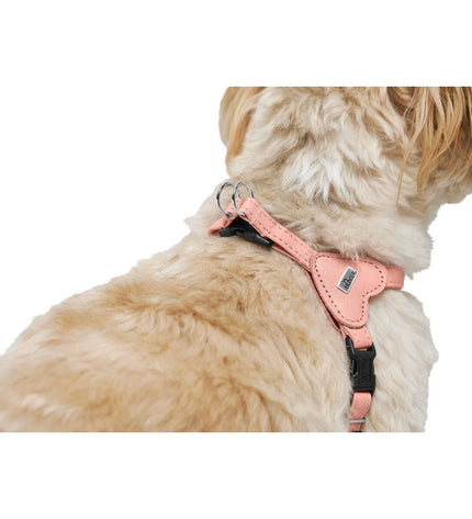 Pink Hunter SOHO MINI dog harness made of durable fabric, designed for small dogs and adjustable for comfortable fit.
