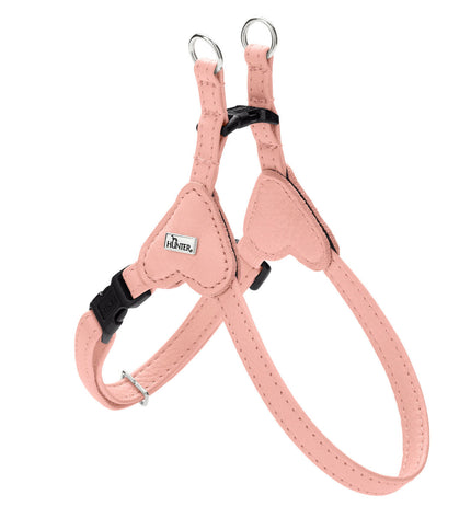 Hunter SOHO MINI pink dog harness with adjustable straps and soft fabric for small dogs.