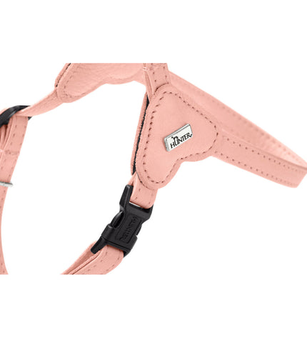 Pink Hunter SOHO MINI dog harness in XS size with adjustable straps and soft fabric for small dogs.