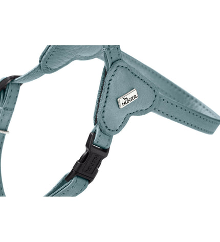 Blue Hunter SOHO MINI dog harness with adjustable straps, designed for small dogs, featuring a comfortable and secure fit.
