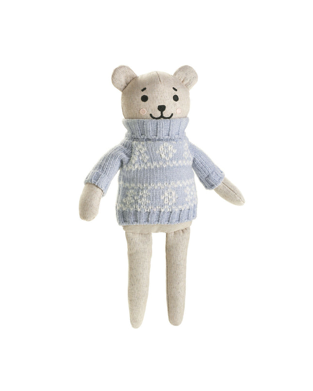 Hunter BIRKA gray polyester dog plush toy resembling a beer, soft and cuddly for dogs, ideal for play and comfort.