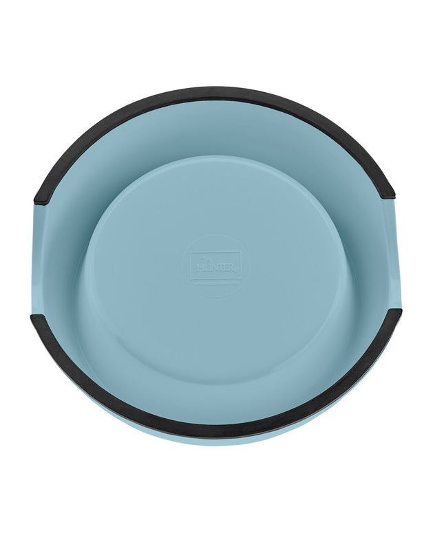 Hunter Mayfair blue dog feeding bowl with 350 ml capacity, made of durable material for pet feeding.