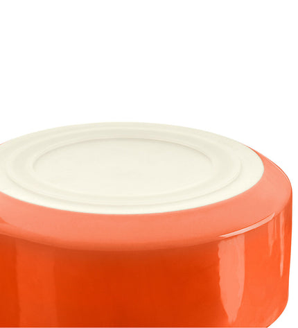 Hunter OSBY orange ceramic dog bowl with 550 ml capacity, designed for feeding dogs, shown in the image.