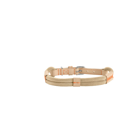Hunter Malia beige dog collar for medium-sized dogs, 40-49 cm, made of durable material with a stylish design.