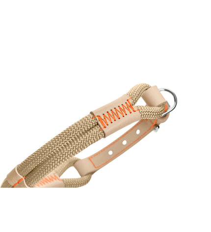 Hunter Malia beige dog collar for medium-sized dogs, 40-49 cm neck, made of durable material, stylish and comfortable for pets.
