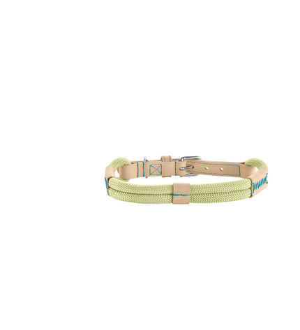 Hunter MALIA green dog collar for medium/large dogs, 45-54 cm, with sturdy design and adjustable fit.
