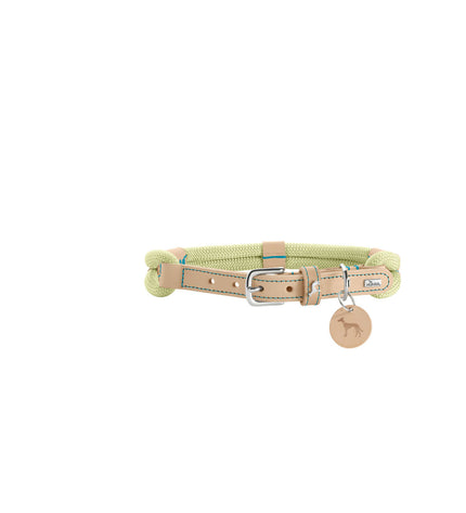 Hunter Malia green dog collar for medium/large dogs, 45-54 cm, made of durable materials, suitable for everyday use.