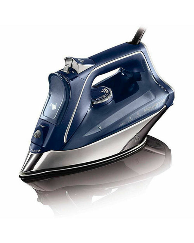Rowenta DW8215 steam iron with 2800W power, featuring a sleek design and adjustable steam settings for efficient ironing.