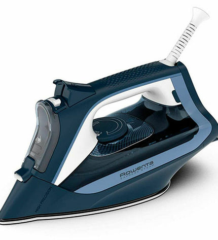 Rowenta Express Steam DW4308 blue steam iron with 0.25L water tank and 2500W power, ready for household ironing tasks