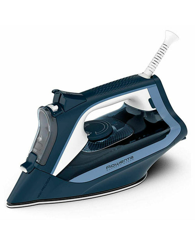 Rowenta Express Steam DW4308 blue steam iron with 0.25L water tank and 2500W power, ready for household ironing tasks