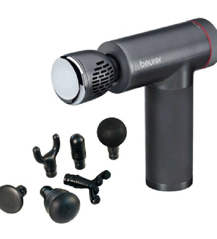 Beurer MG195 9W massager in black with ergonomic handle, designed for health and personal care, showcasing its compact design.