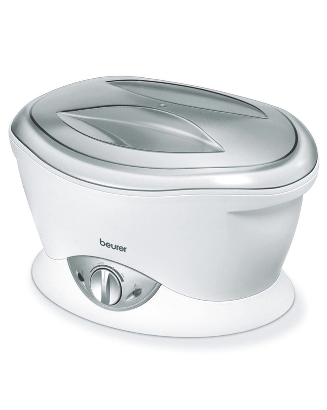 Beurer electric hand massager for health and wellness, shown in use with adjustable settings and ergonomic design.