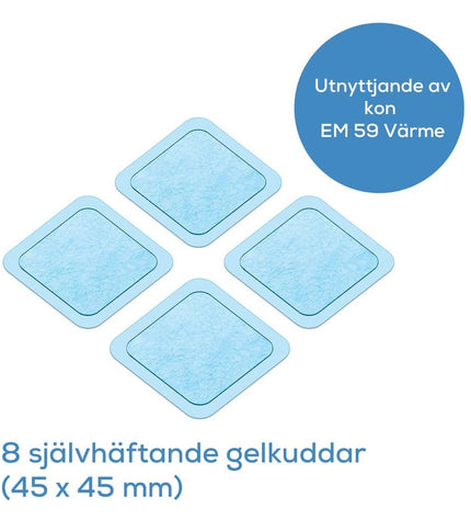 Beurer elektrische handmassager in blauw with quadratische design, used for health and personal care, electrotherapy device