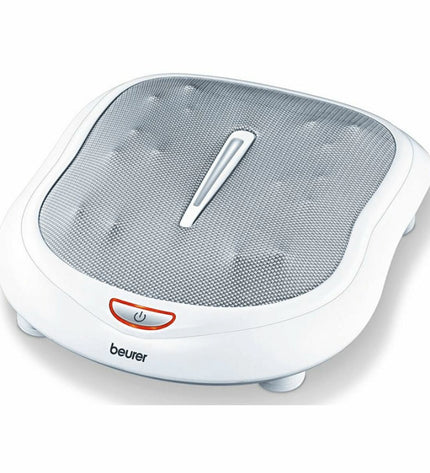 Beurer Voetmasseur for health and personal care, showing the device with its digital display and massage rollers.