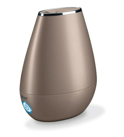 Beurer 681.17 portable air humidifier with 2L water tank, compact design, suitable for home and kitchen use.