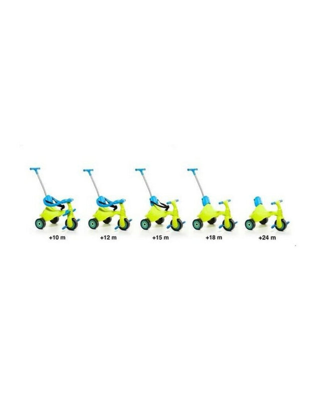 Colorful Moltó Urban Trike City toy bike with three wheels, designed for outdoor play and active fun for children.