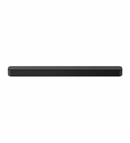 Black Sony HTSF150 wireless soundbar with 120W output, shown from front view with sleek design and control buttons.