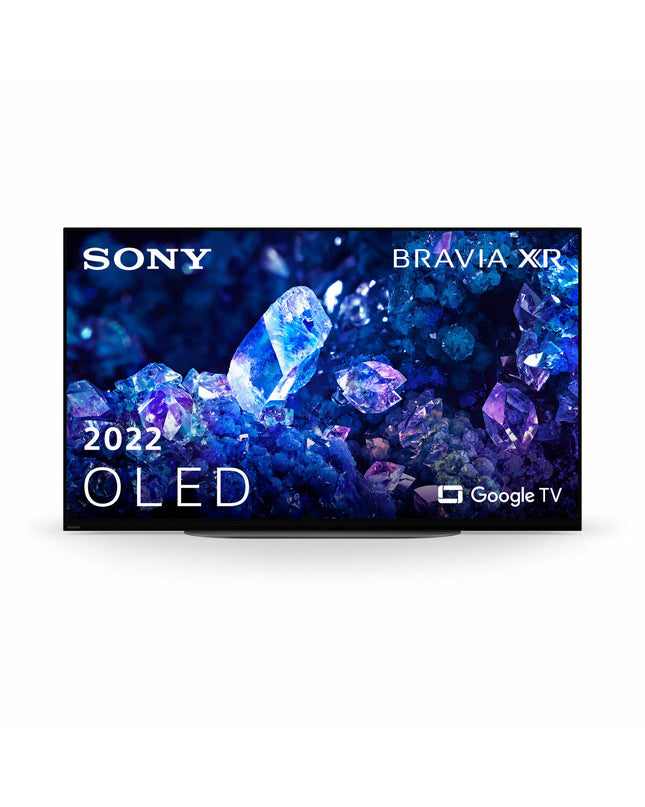 Sony XR-42A90K 42-inch 4K Ultra HD OLED QLED smart TV showing vibrant screen display and sleek black bezel.