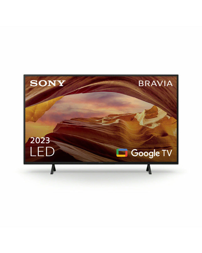 Sony KD-43X75WL 43-inch 4K Ultra HD LED Smart TV displaying vibrant home entertainment visuals.
