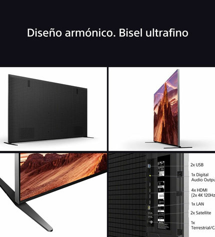 Sony K85XR90PAEP 85-inch 4K Ultra HD QLED Smart TV displaying vibrant colors and sleek design in a modern living room.