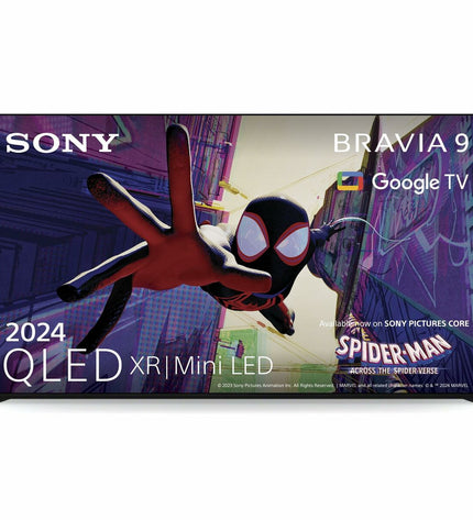 Sony K75XR90 75-inch 4K Ultra HD QLED Smart TV with sleek screen and thin bezels for immersive home entertainment.