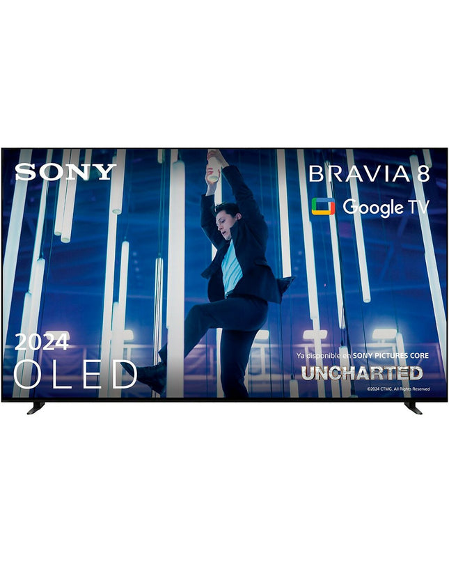 Sony K65XR80 4K Ultra HD LED Smart TV with HDR, 65-inch screen, sleek design, and vibrant display in a modern living room.