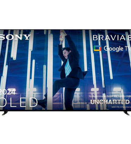 Sony K55XR80PAEP smart TV displaying vibrant TV screen with sleek black frame, perfect for home entertainment.