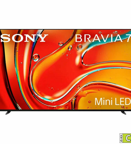 Sony K85XR70 85-inch 4K Ultra HD LED QLED Smart TV displaying vibrant colorful images on screen.