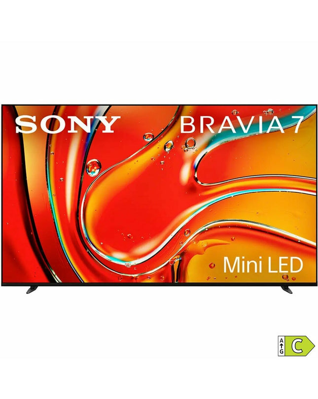 Sony K85XR70 85-inch 4K Ultra HD LED QLED Smart TV displaying vibrant colorful images on screen.