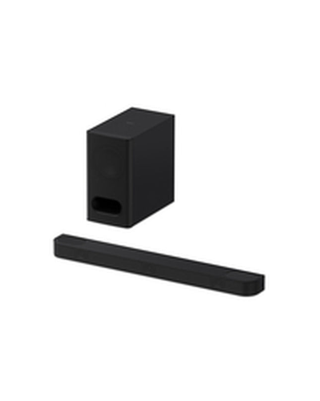 Sony HT-B600 soundbar with sleek design and speaker grille, ideal for enhancing TV audio in a modern living room setup.
