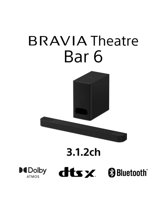 Sony HT-B600 soundbar for home audio, featuring sleek black design with control buttons and speaker grille visible in the image.