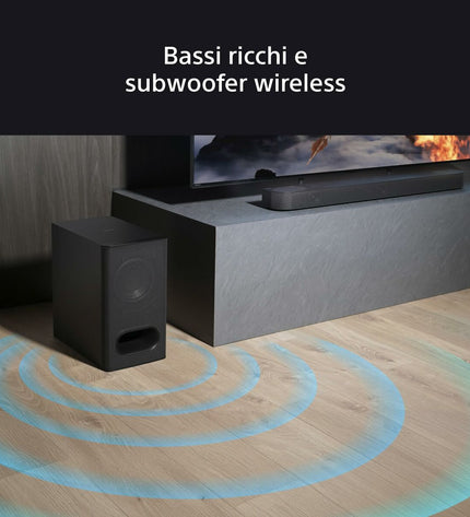 Sony HT-B600 soundbar with sleek design, featuring multiple audio ports and a compact, modern look for enhanced home audio.