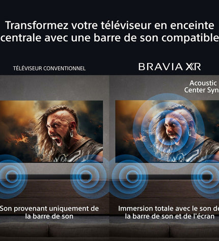 Sony K75XR55BP 75-inch 4K Ultra HD LED Smart TV with HDR Dolby Vision and QD Mini LED technology, sleek electronic home entertainment display.