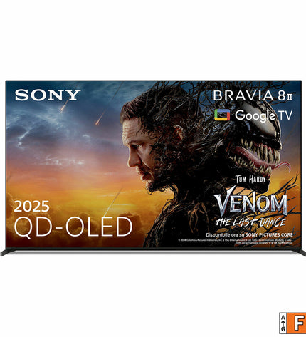 Sony K65XR8M25B 65-inch Smart TV displaying vibrant screen with sleek black bezels, ideal for home entertainment.