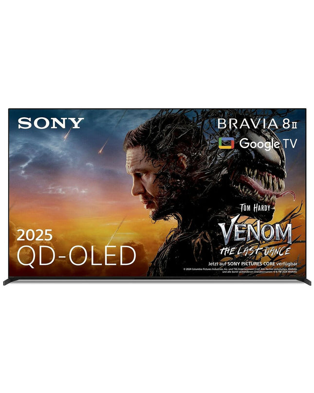 Sony 55-inch 4K Ultra HD OLED Smart TV with HDR, Dolby Vision, and Google Assistant, showcasing the sleek screen and slim design.