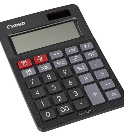 Canon Rekenmachine 4722C002AA in zwart, kantoor elektronische rekenmachine voor kantoor- en schoolgebruik.