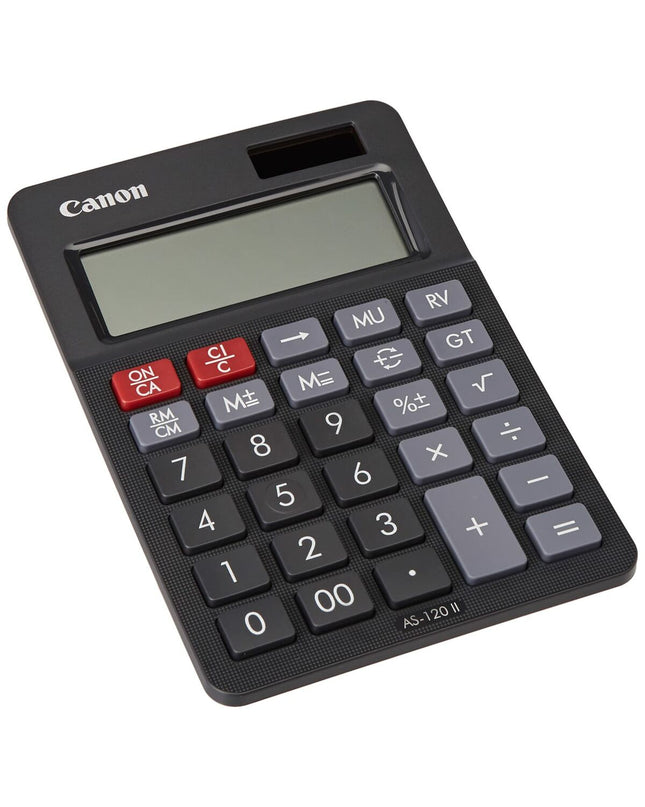 Canon Rekenmachine 4722C002AA in zwart, kantoor elektronische rekenmachine voor kantoor- en schoolgebruik.