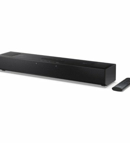 Sharp HT-SB700 black soundbar for home audio and hi-fi systems, with sleek design and multiple audio input options.