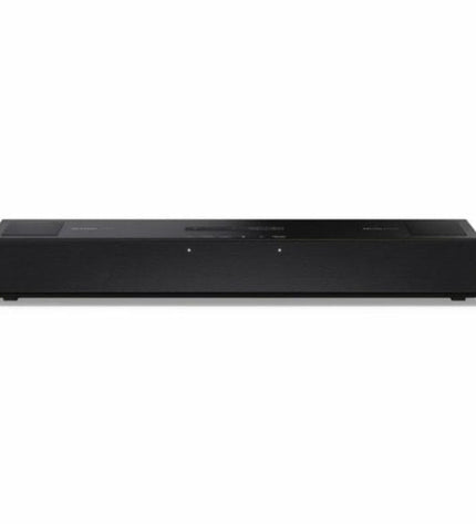 Sharp HT-SB700 black soundbar with sleek design, audio controls, and connection ports visible in the image.