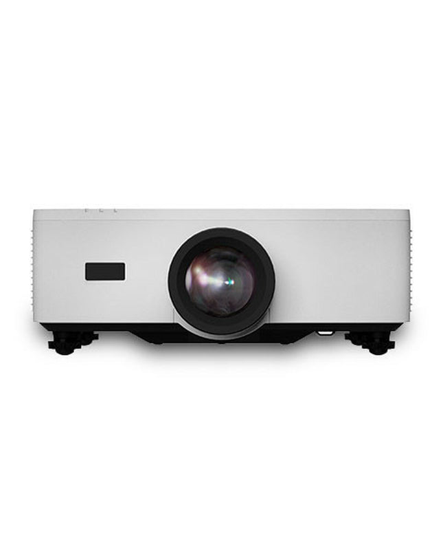 NEC Full HD projector for home theater and electronics, showing a clear image on a screen with various multimedia content.