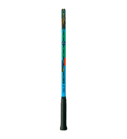 Yonex Junior 23 Ocean Indigo tennis racket for kids, lightweight sport equipment with blue and white design for outdoor tennis play.